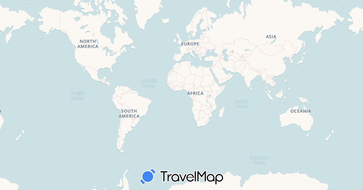 TravelMap itinerary: driving, plane, train, boat in Australia, France, United Kingdom, Hong Kong, Indonesia, Mexico, New Caledonia, New Zealand, French Polynesia, Singapore, Thailand, United States (Asia, Europe, North America, Oceania)